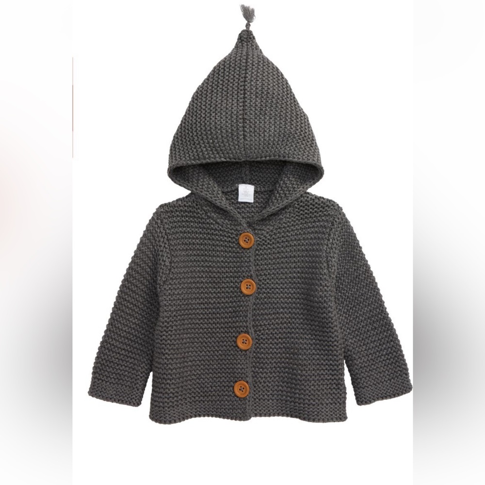 Baby Organic Cotton Hooded Cardi👶